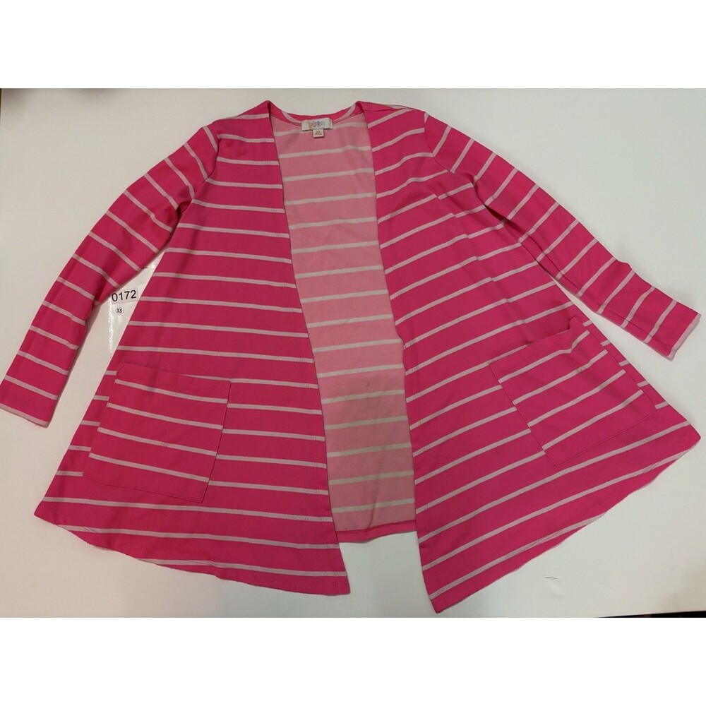 LulaRoe Open Cardigan w/ Pockets Striped Women's Sz XS - Picture 1 of 4